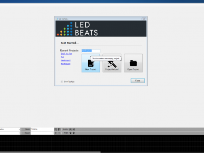 ledbeats screenshot startup