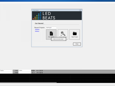 ledbeats screenshot startup